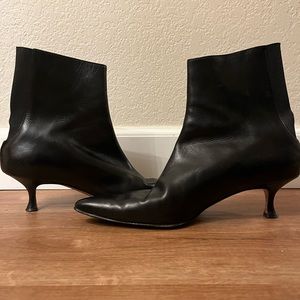 Manolo Blahnik Kitten Heel Boots